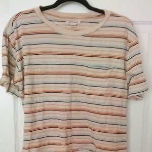 billabong striped tee with pocket
